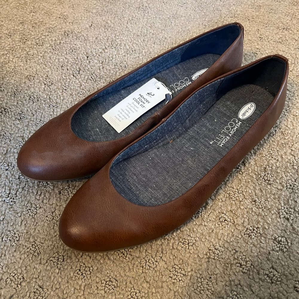 Brown Dr. Scholls Ballet Flats